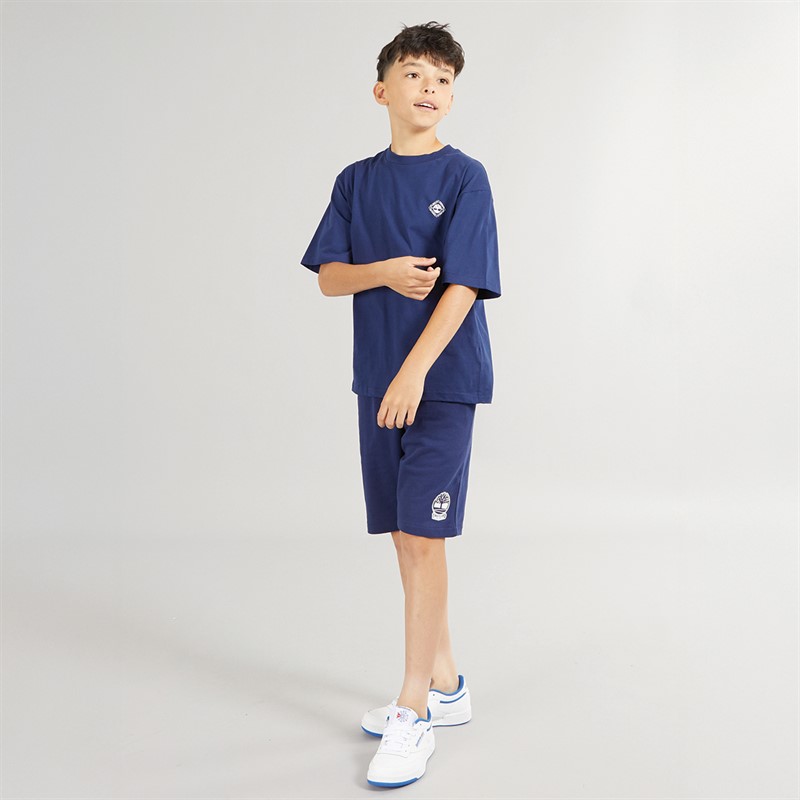 T-shirt A Righe Per Bambino Spring&Gege – Manica Corta, Girocollo Costine, 100% Cotone – Strisce Nero/Rosse, Taglia 9-10 Anni