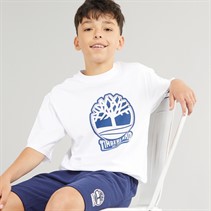 Timberland Jongens T-Shirt Korte Mouw Wit