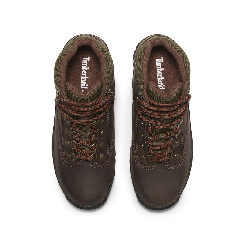 Timberland Womens Euro Hiker Mid Boots Brown