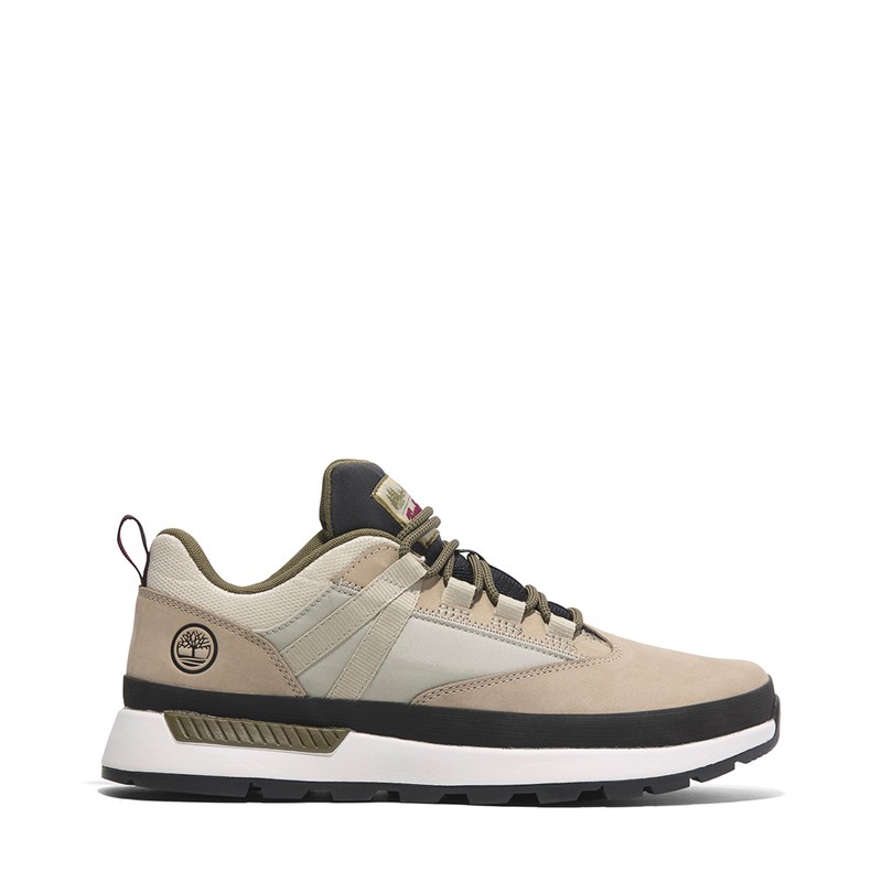 Timberland Mens Euro Trekker Low Trainers Light Taupe Nubuck