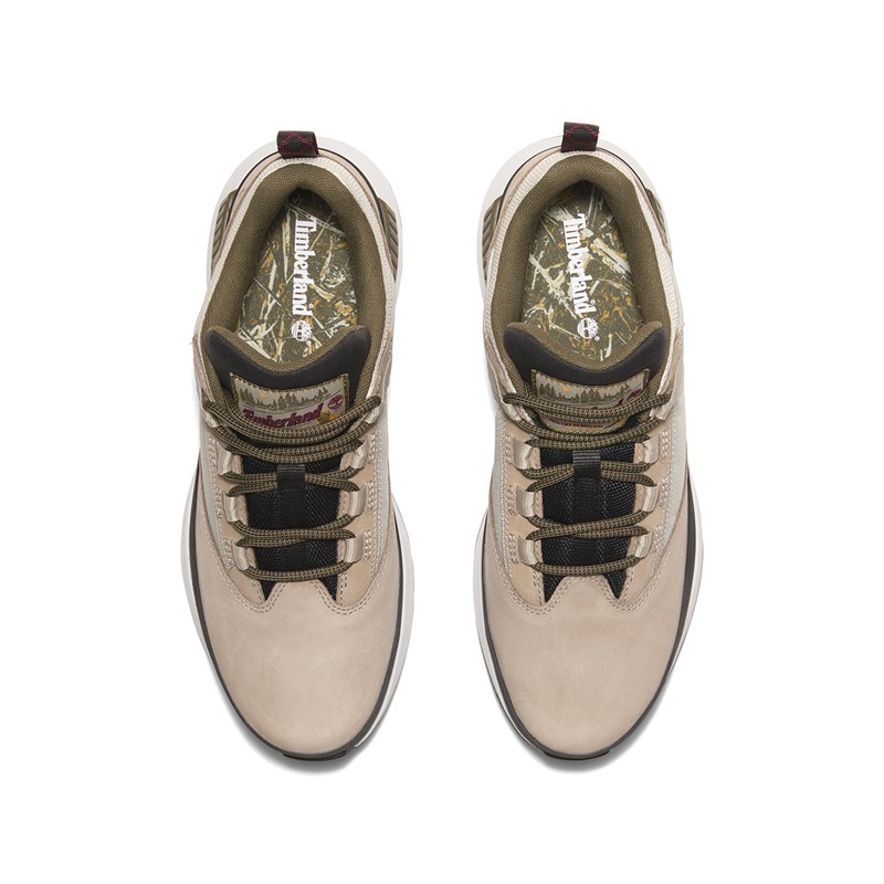 Timberland Mens Euro Trekker Low Trainers Light Taupe Nubuck