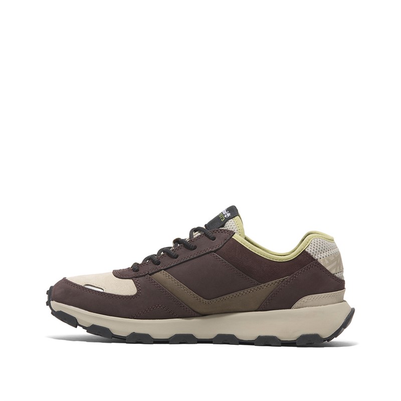 Timberland Mens Winsor Park Low Trainers Dark Brown Nubuck