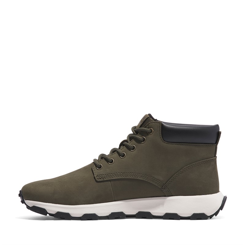 Timberland Mens Winsor Park Mid Trainers Leaf Green