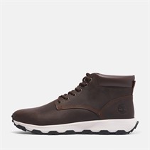 Timberland Mens Winsor Park Mid Trainers Dark Brown