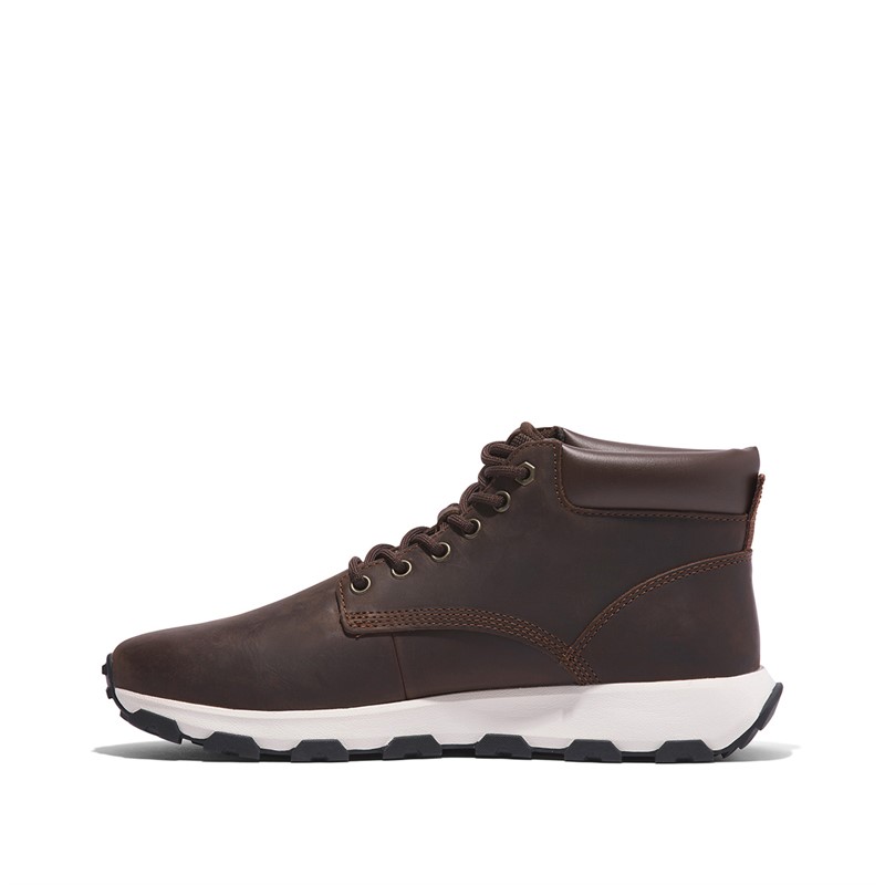 Timberland Mens Winsor Park Mid Trainers Dark Brown