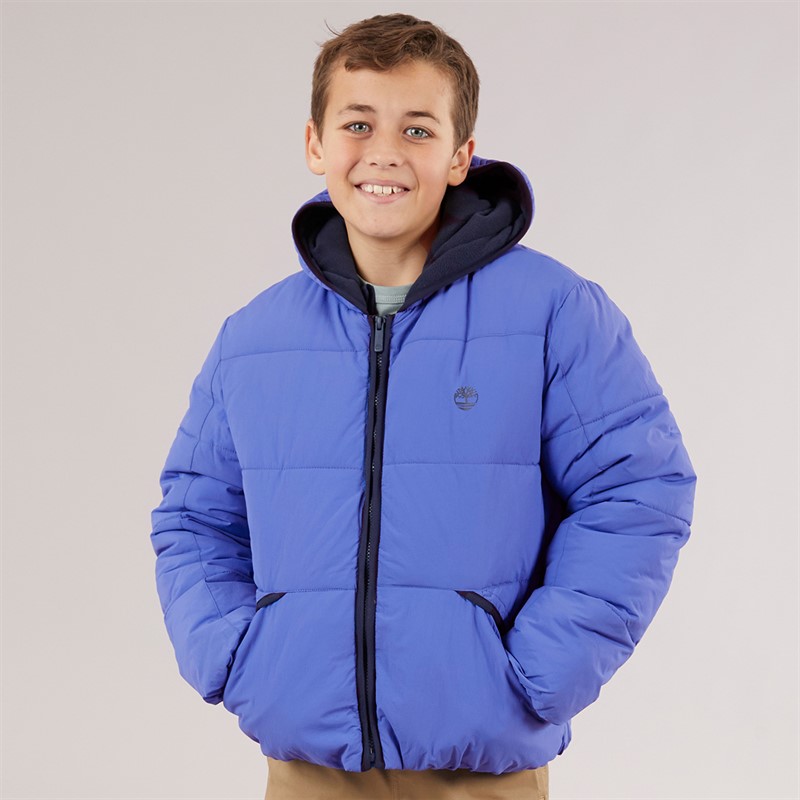 Timberland Boys Puffer Jacket Lavender Blue
