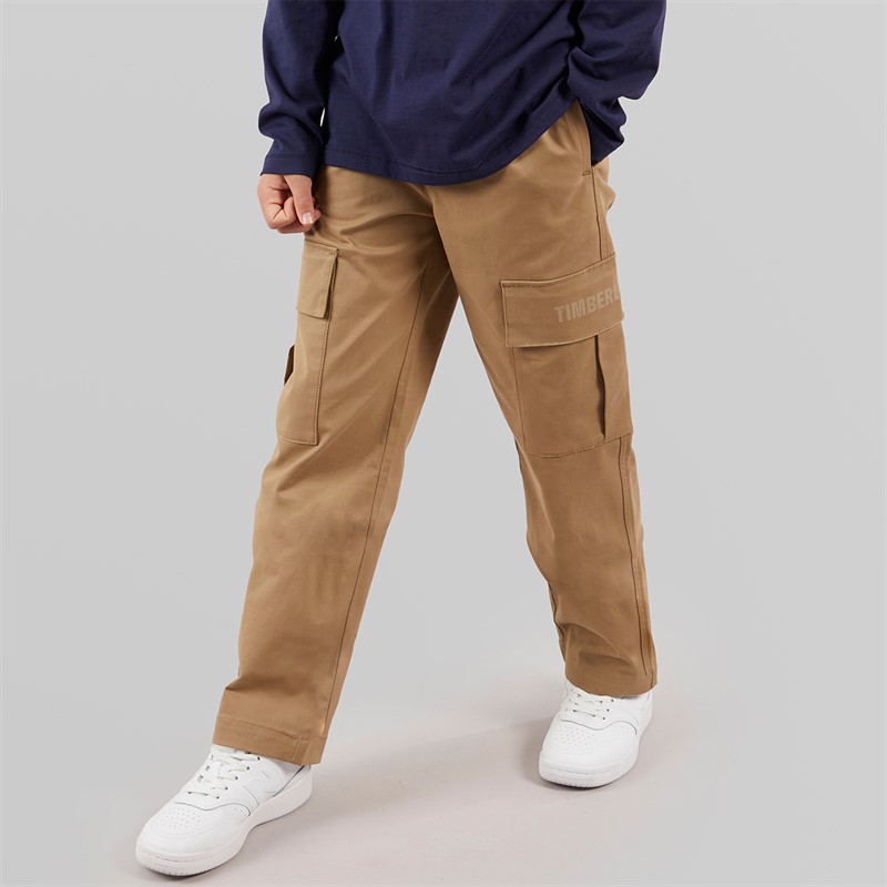 Timberland Junge Cargotaschen Hose Khaki