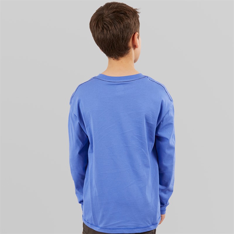 Timberland Boys Long Sleeve Top Lavender Blue