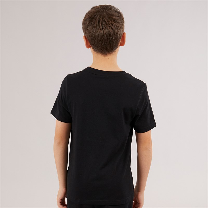 Timberland Boys Short Sleeve T-Shirt Black Black