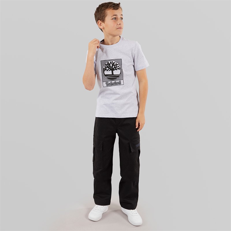 Timberland Boys Short Sleeve T-Shirt Chine Grey