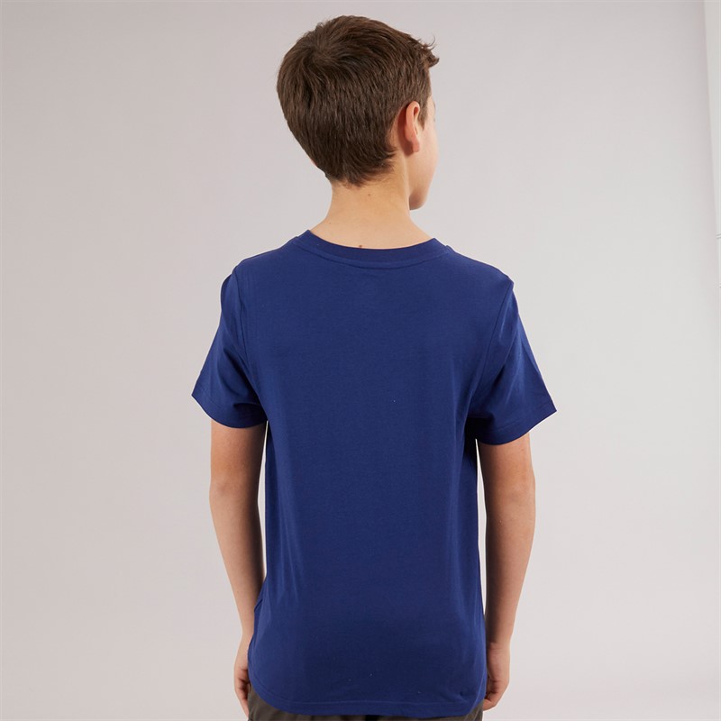 Timberland Boys Short Sleeve T-Shirt Blue