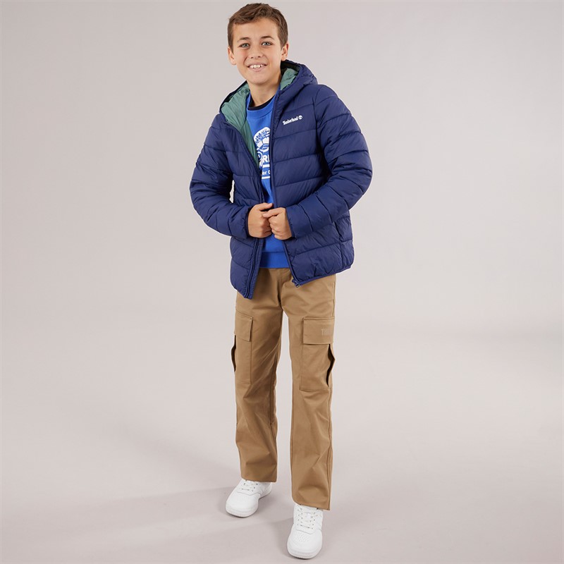 Timberland Boys Mid Weight Padded Jacket Blue