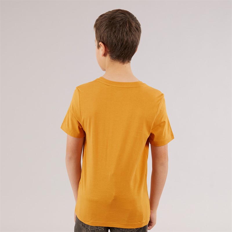Timberland Boys Short Sleeve T-Shirt Ochre