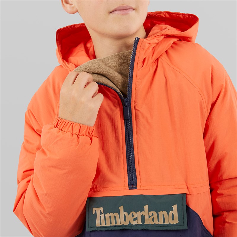 Timberland Boys OTH 1/4 Zip Jacket Tigerlily