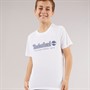 Timberland Boys Short Sleeve T-Shirt White/Navy White  Navy