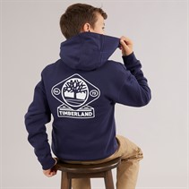 Timberland Boys Zip Through Hoodie Navy