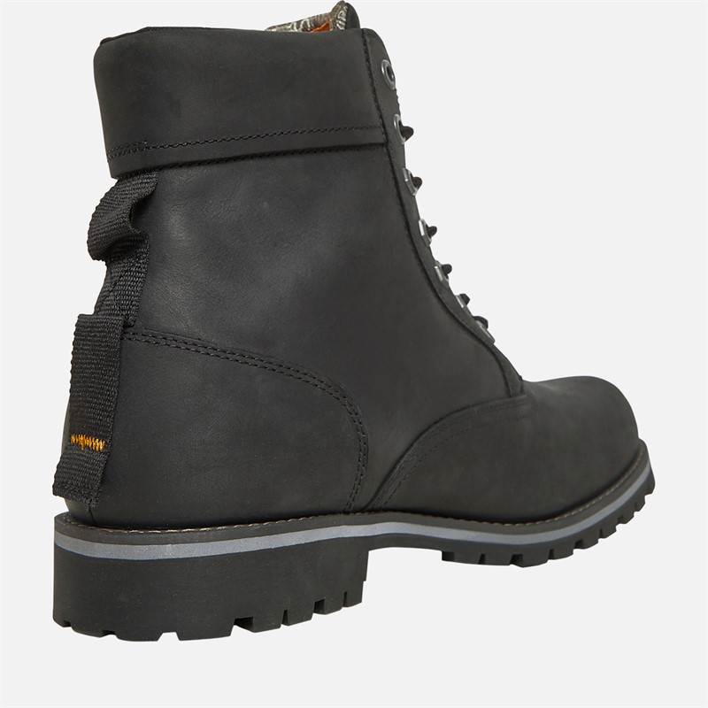 Timberland Mens Rugged Mid Lace Up Waterproof Boots Jet Black