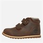 Timberland Kids Pokey Pine Warm-Lined Hook And Loop Boots Dark Brown