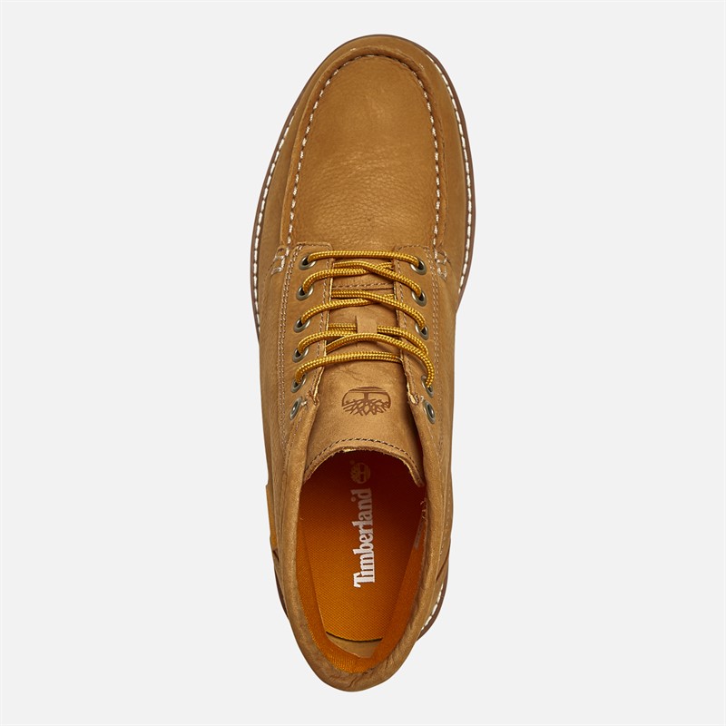 Timberland Mens Newmarket Mid Lace Up Chukka Boots Wheat Nubuck