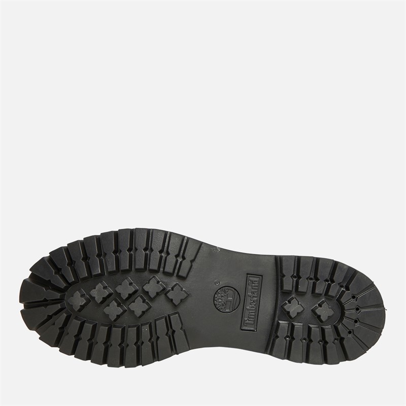 Timberland Mens Premium 6 Inch Lace Up Waterproof Boots Black Nubuck W Burgundy