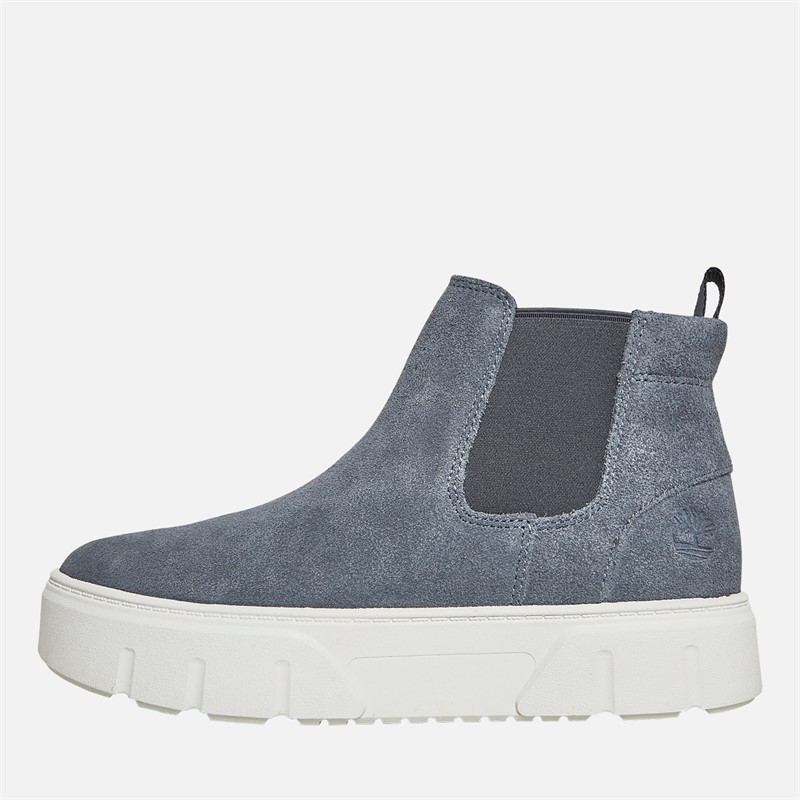 Timberland Womens Laurel Court Chelsea Boots Dark Blue Suede - Size 6.5