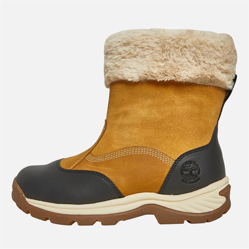 Timberland Womens White Ledge Waterproof Snow Boots Wheat - Size 4