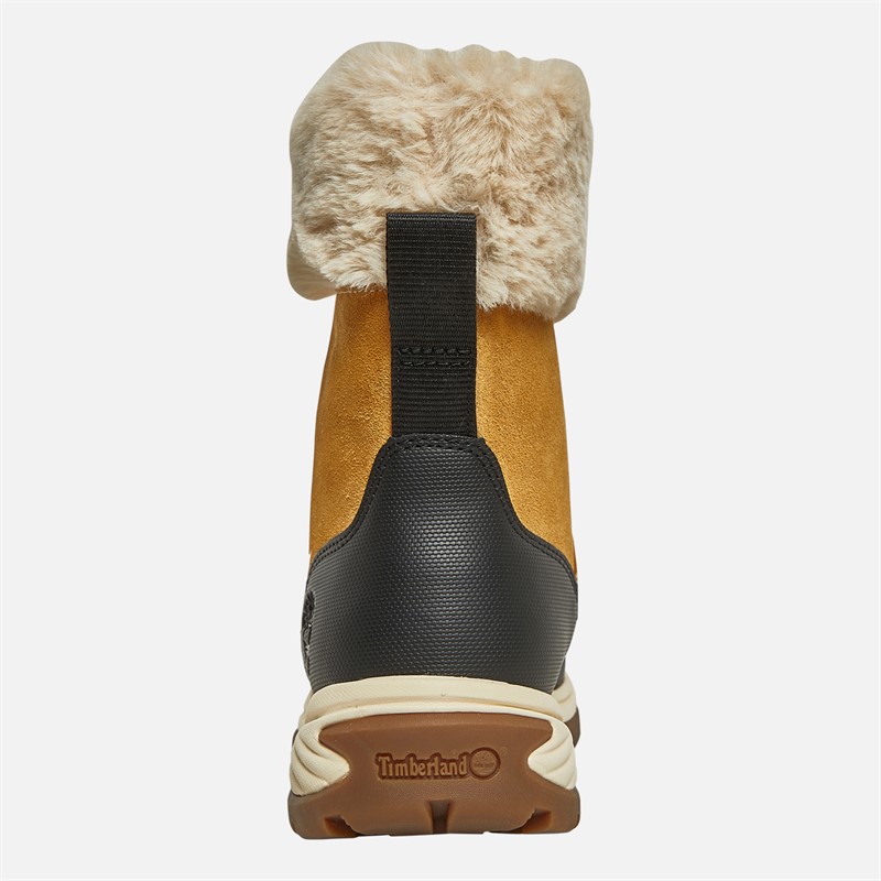 Timberland Womens White Ledge Waterproof Snow Boots Wheat