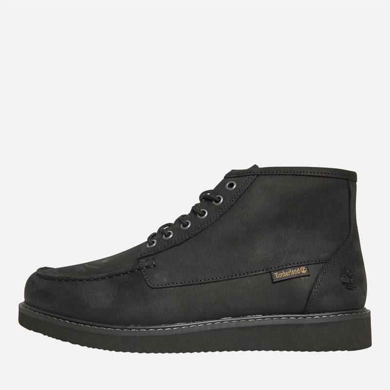 Timberland Mens Newmarket Mid Lace-Up Chukka Boots Black Nubuck - Size 7.5
