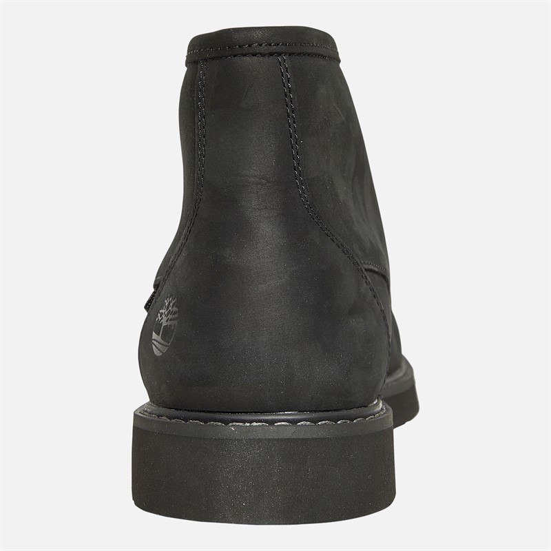 Timberland Mens Newmarket Mid Lace-Up Chukka Boots Black Nubuck