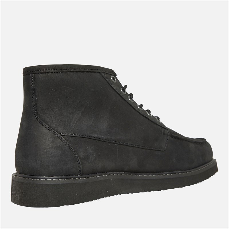 Timberland Mens Newmarket Mid Lace-Up Chukka Boots Black Nubuck