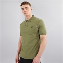 Timberland Mens Washed Jersey Polo Cassel Earth