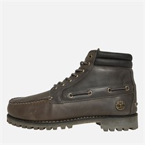 Timberland Mens Authentic Mid Lace Boots Medium Grey Full Grain