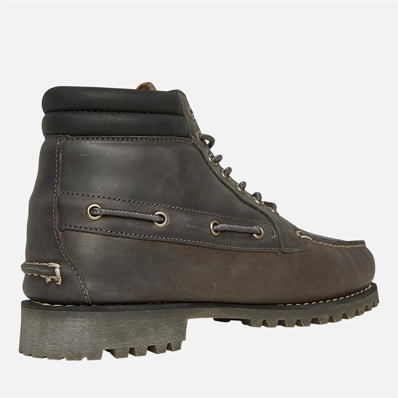 Timberland Mens Authentic Mid Lace Boots Medium Grey Full Grain