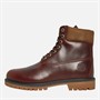 Timberland Mens Heritage 6 Inch Lace Up Boots Burgundy Full Grain