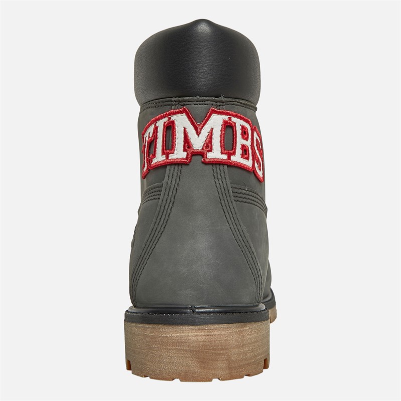 Timberland Mens Premium 6 Inch Lace Up Boots Dark Grey Nubuck