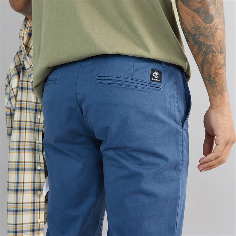 Timberland Mens Twill Chino Pants Dark Denim