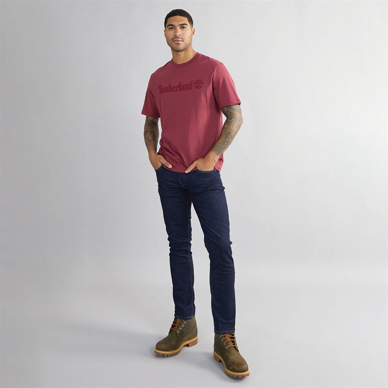 Timberland Mens Short Sleeve T-Shirt Cordovan