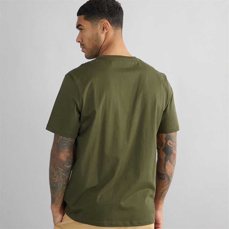 Timberland Mens Coloured Short Sleeve T-Shirt Dark Olive
