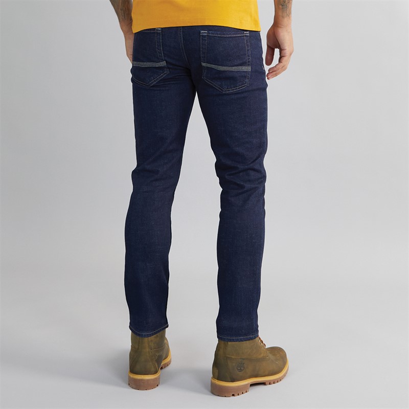 Timberland Mens Five Pocket Slim Fit Jeans Rinse