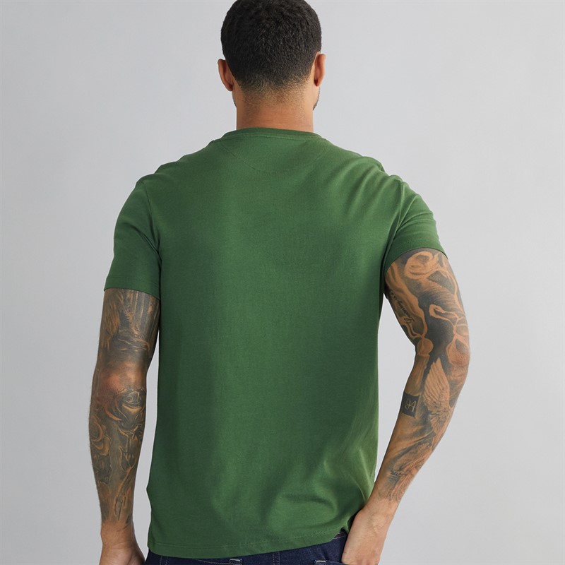 Timberland Mens Short Sleeve T-Shirt Black Forest Green