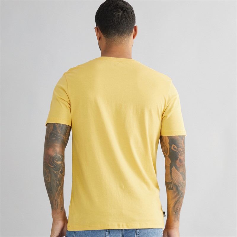 Timberland Mens Tree Logo Short Sleeve T-Shirt Mimosa