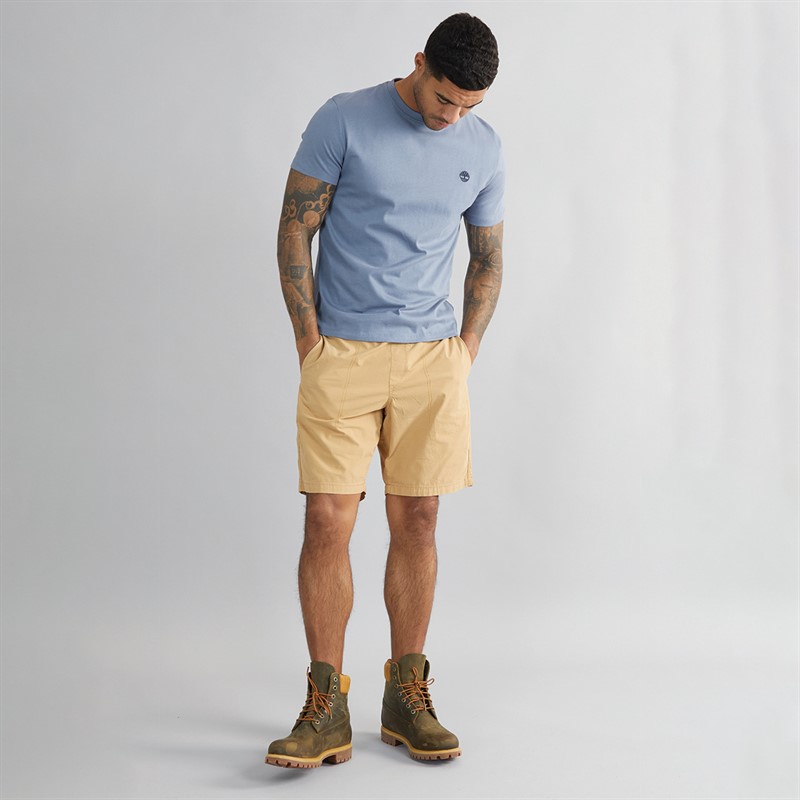Timberland Mens Short Sleeve T-Shirt Folkstone Gray