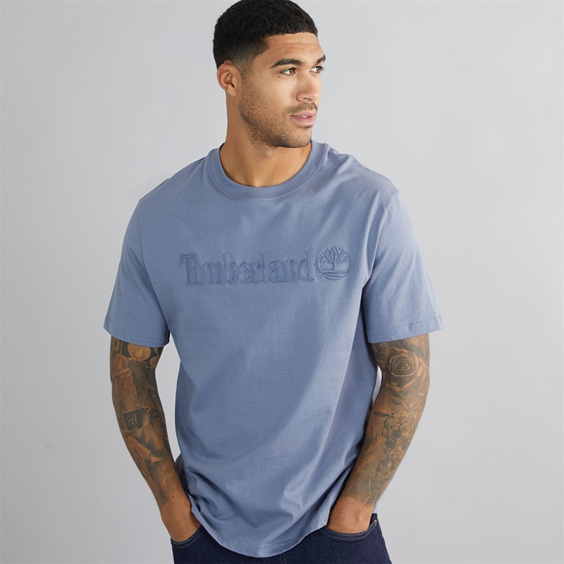 Timberland Mens Short Sleeve T-Shirt Folkstone Gray