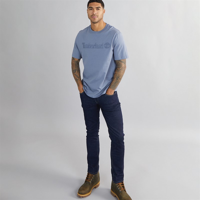 Timberland Mens Short Sleeve T-Shirt Folkstone Gray