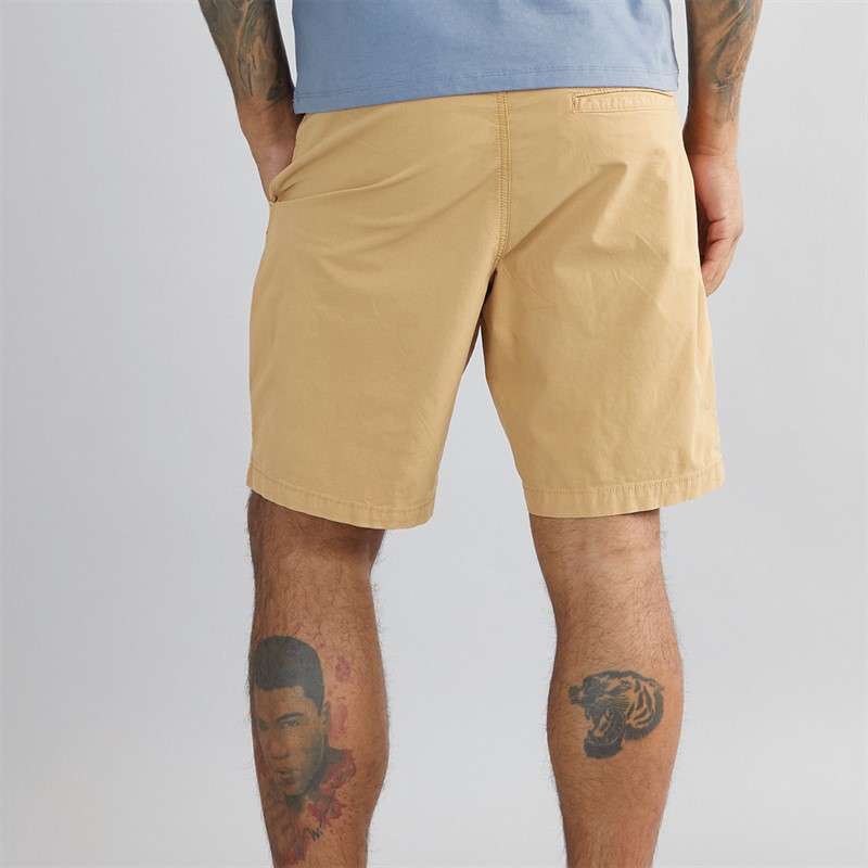 Timberland Mens Garment Dye Poplin Shorts Light Wheat Boot