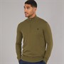 Timberland Mens Cotton YD 1/4 Zip Sweatshirt Dark Olive