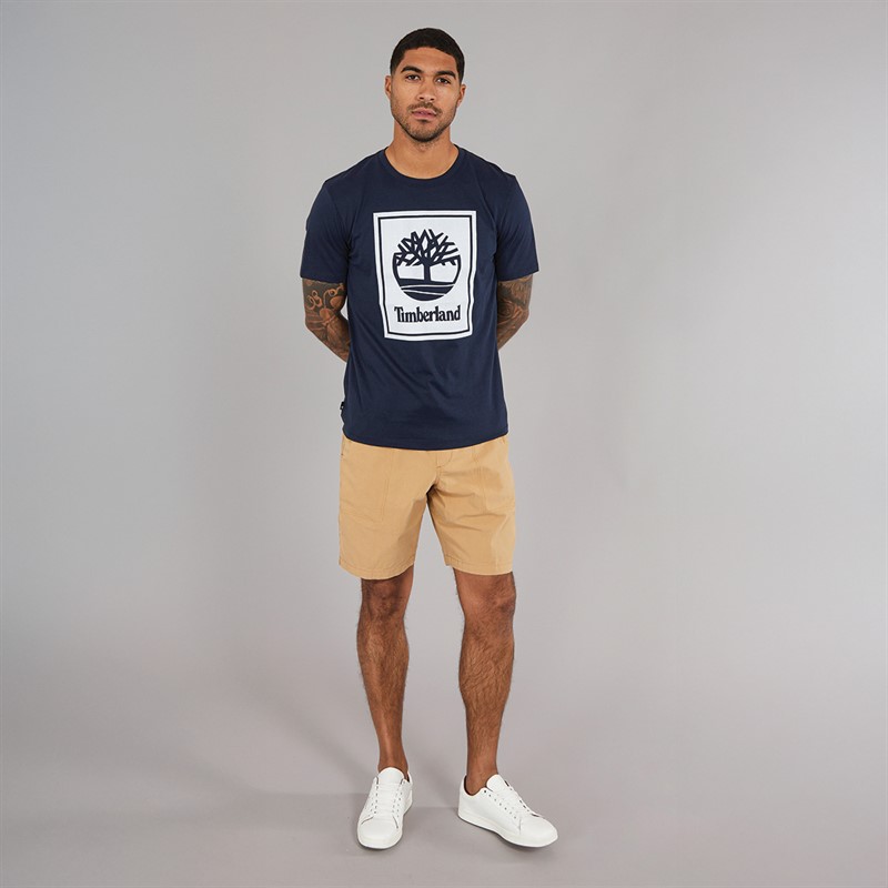 Timberland Mens Short Sleeve T-Shirt Dark Sapphire