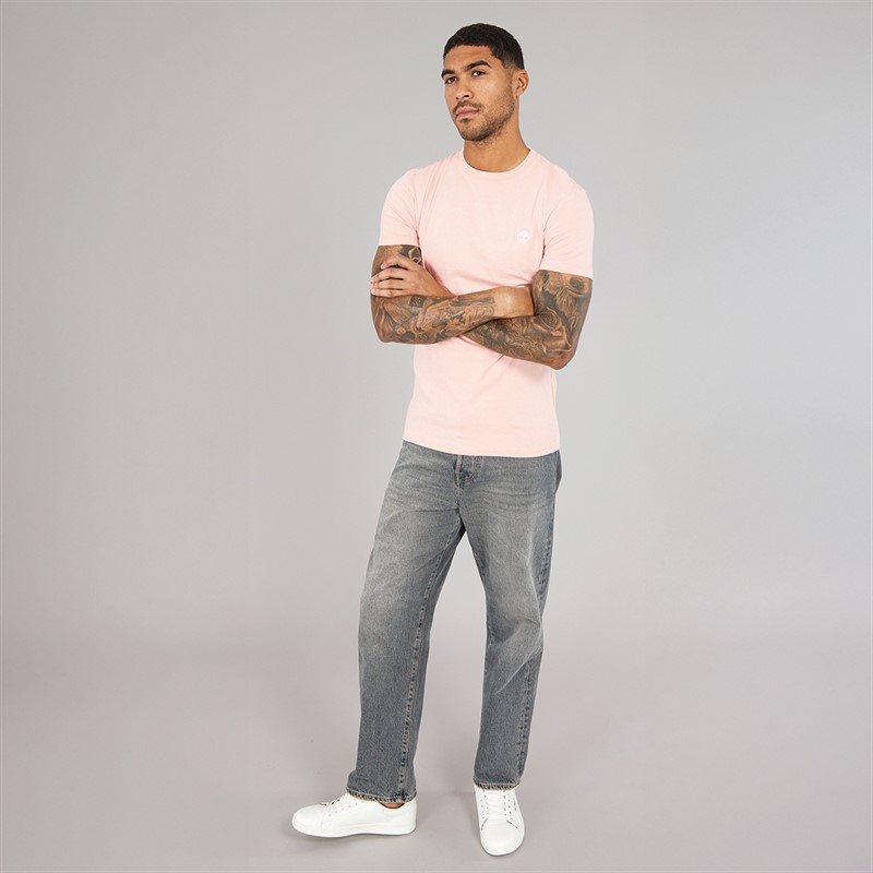 Timberland Mens Short Sleeve T-Shirt Tropical Peach