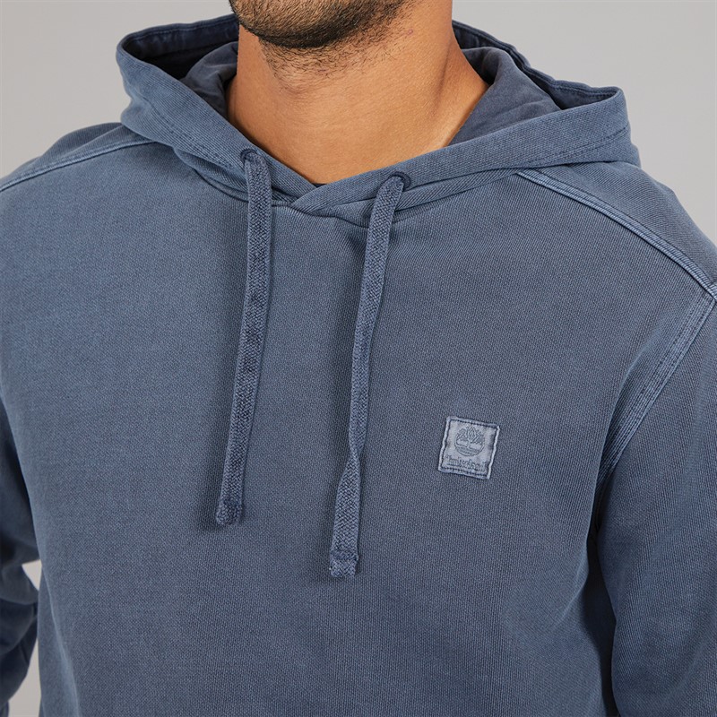 Timberland Mens Garment Dye Hoodie Dark Sapphire