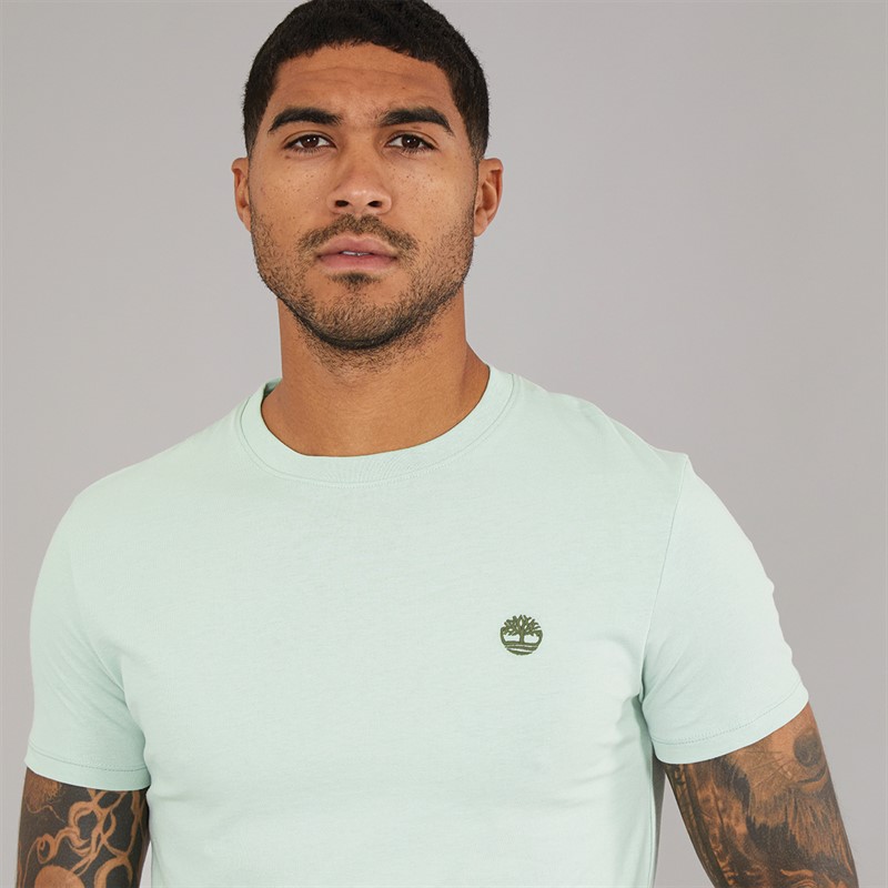 Timberland Mens Short Sleeve T-Shirt Cameo Green